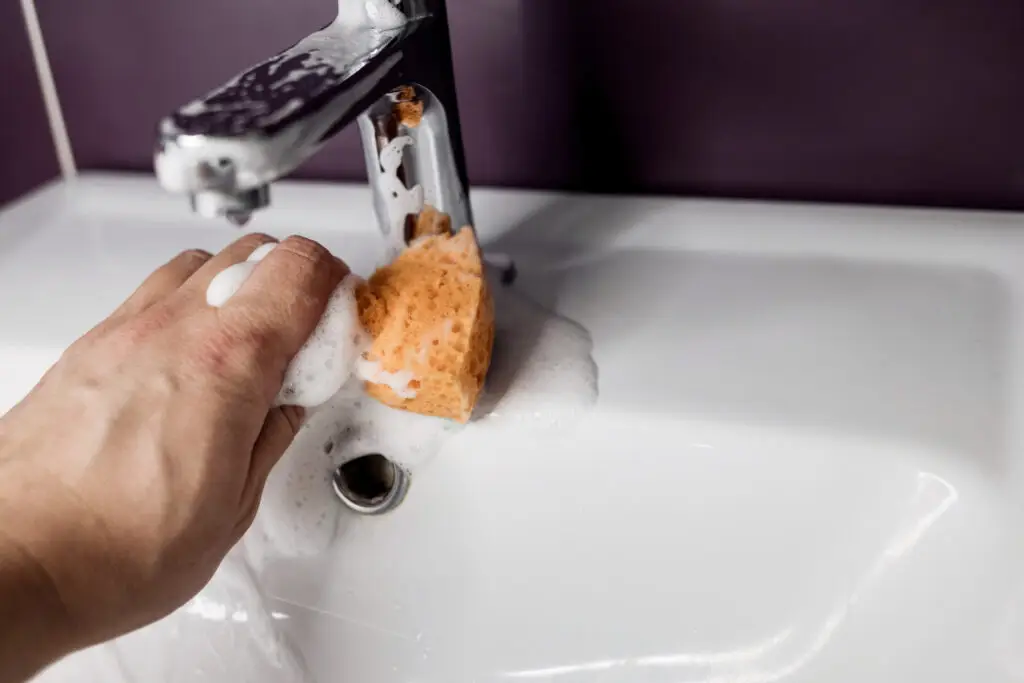 How to clean a bathroom sink drain