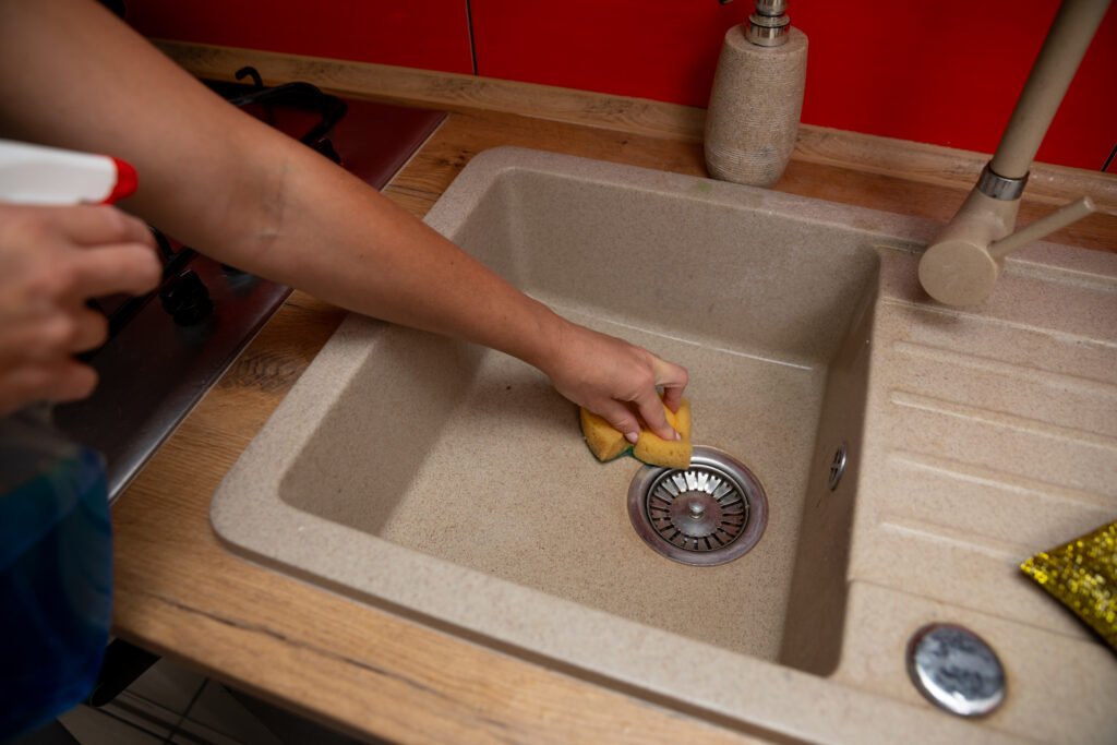 How to clean a sink drain