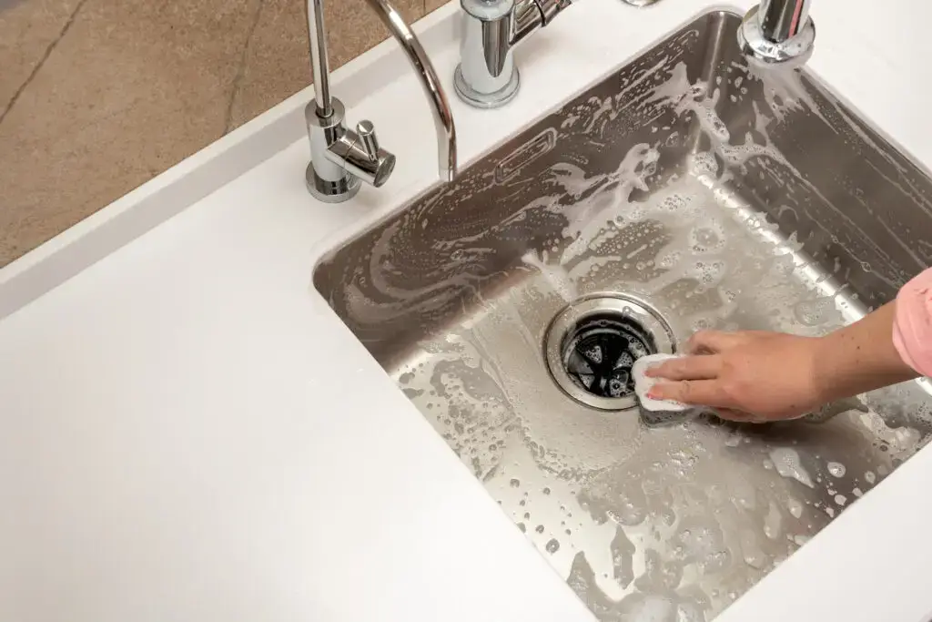 How to clean a stainless steel sink